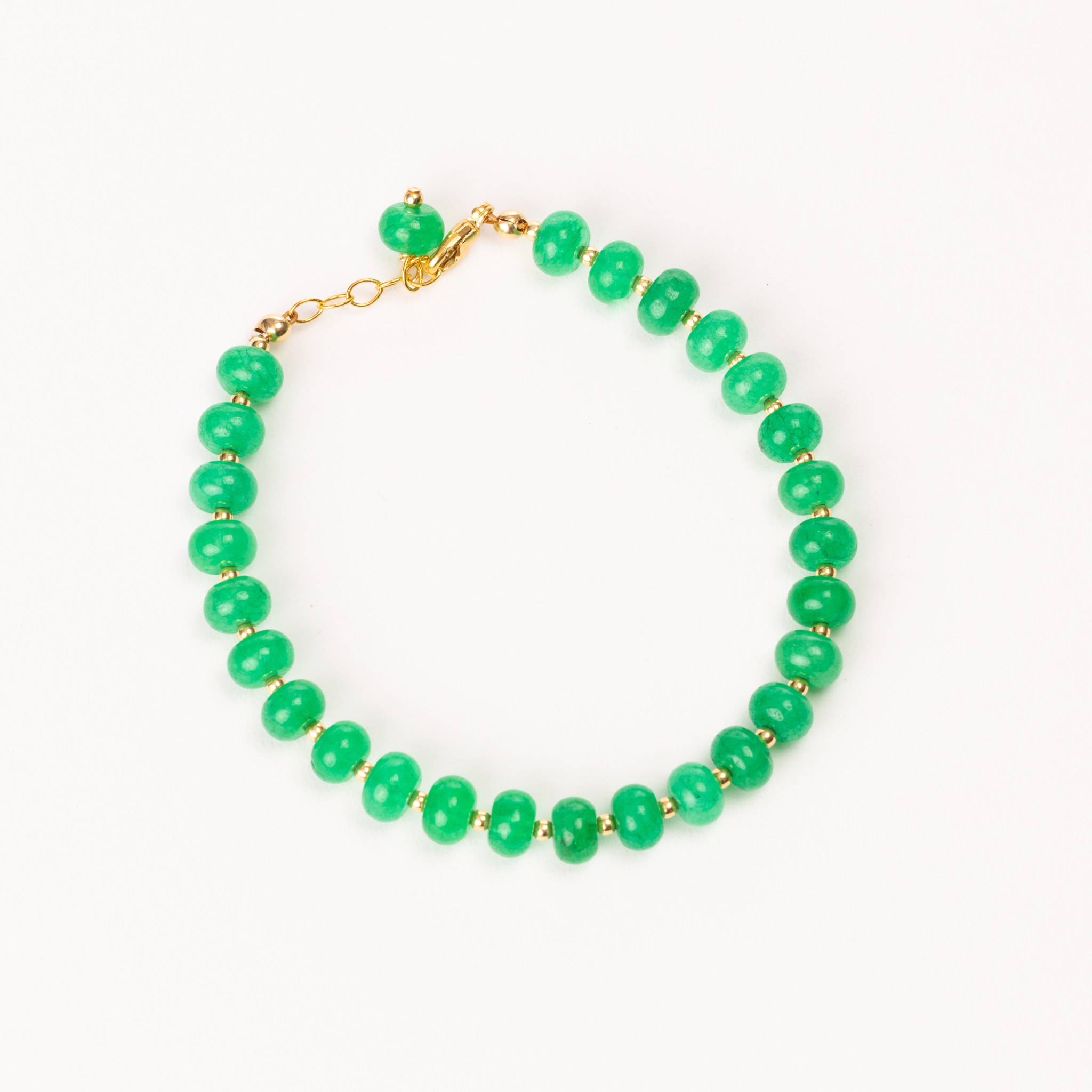 Mini-Emma Bracelet, Green Jade