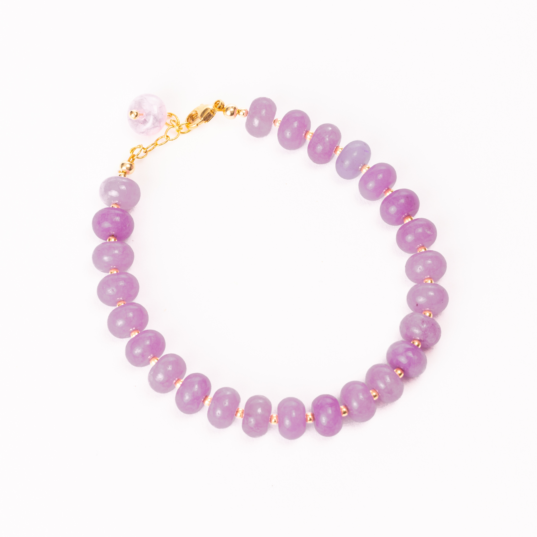 Emma Bracelet, Purple Jade