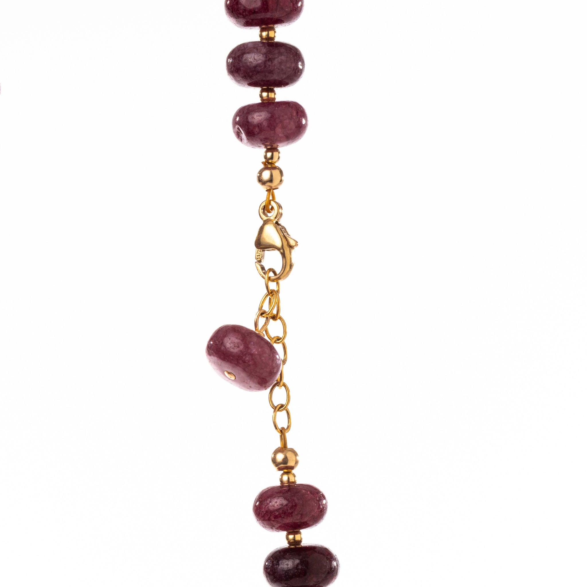 Emma Necklace, Purple Jade